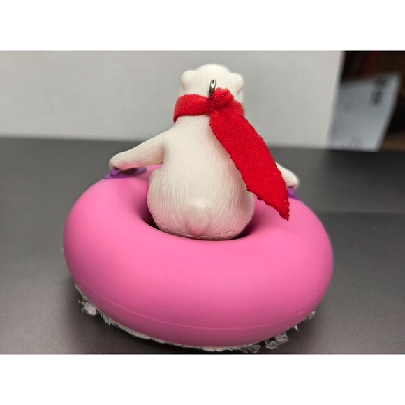 Hallmark Keepsake 2015 Granddaughter Christmas Ornament Polar Bear Inner Tube - Picture 6 of 10